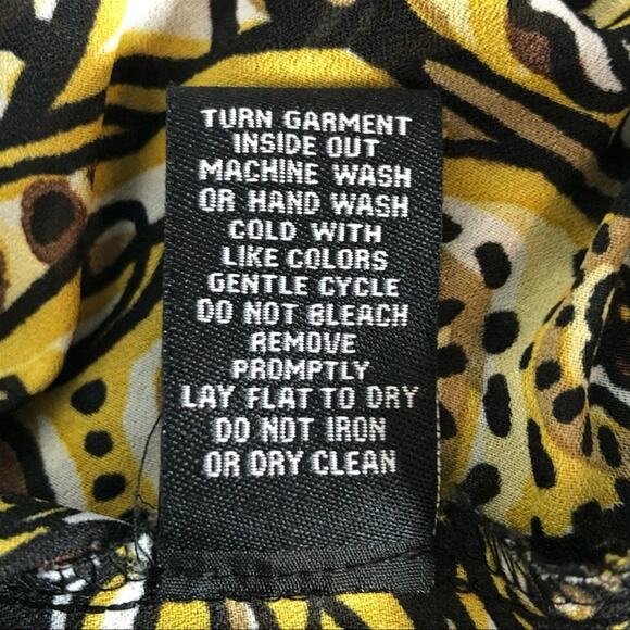 Sharagano Retro Crinkle Babydoll Blouse Brown Tan Textured Size Large - Picture 7 of 14